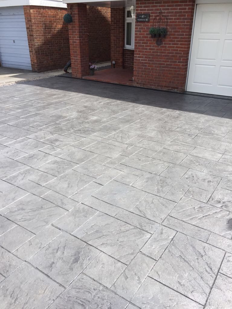 Pattern imprinted concrete-Chester..