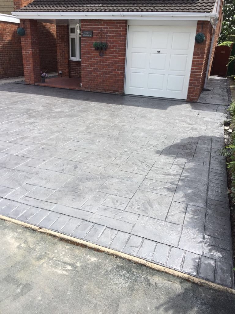 Pattern imprinted concrete-Chester