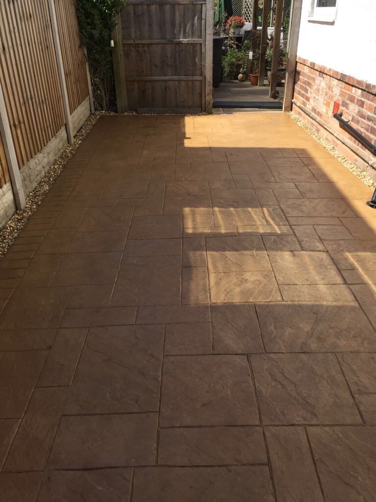 Pattern imprinted concrete- Wirral