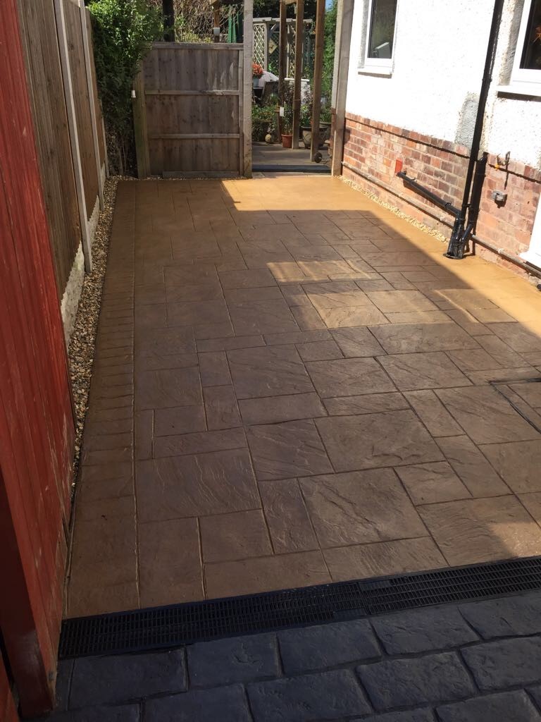 Pattern imprinted concrete