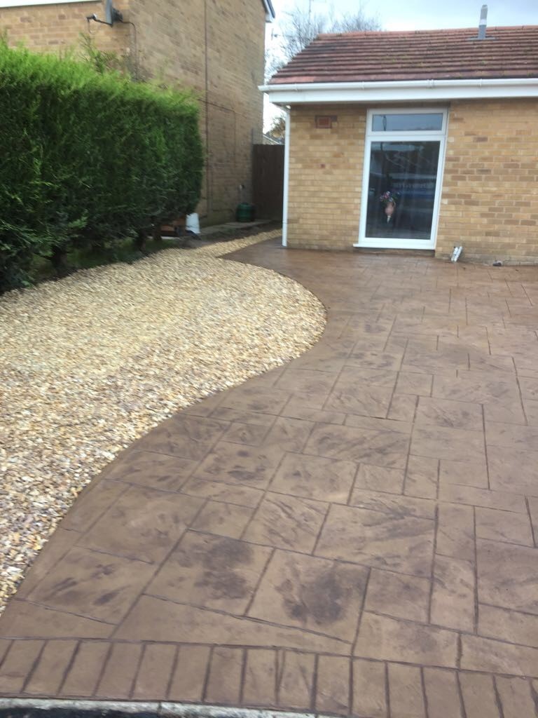 Pattern imprinted driveway- Spital