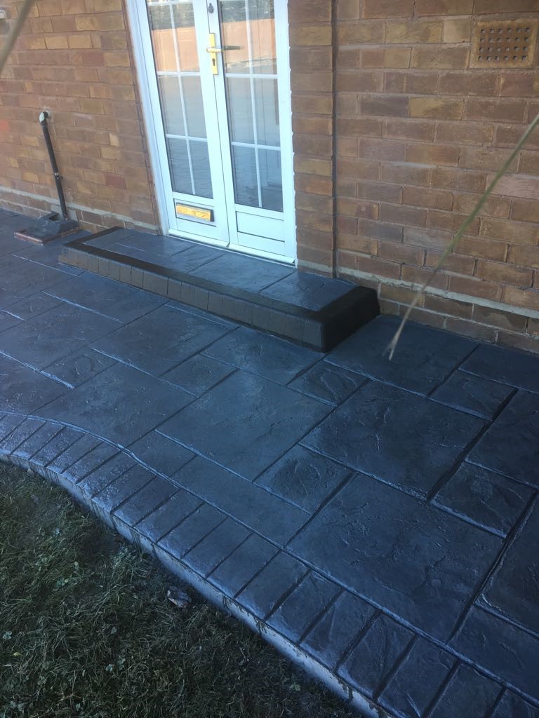 MH Pattern & Print- Pattern imprinted concrete driveway- Meols wirral.